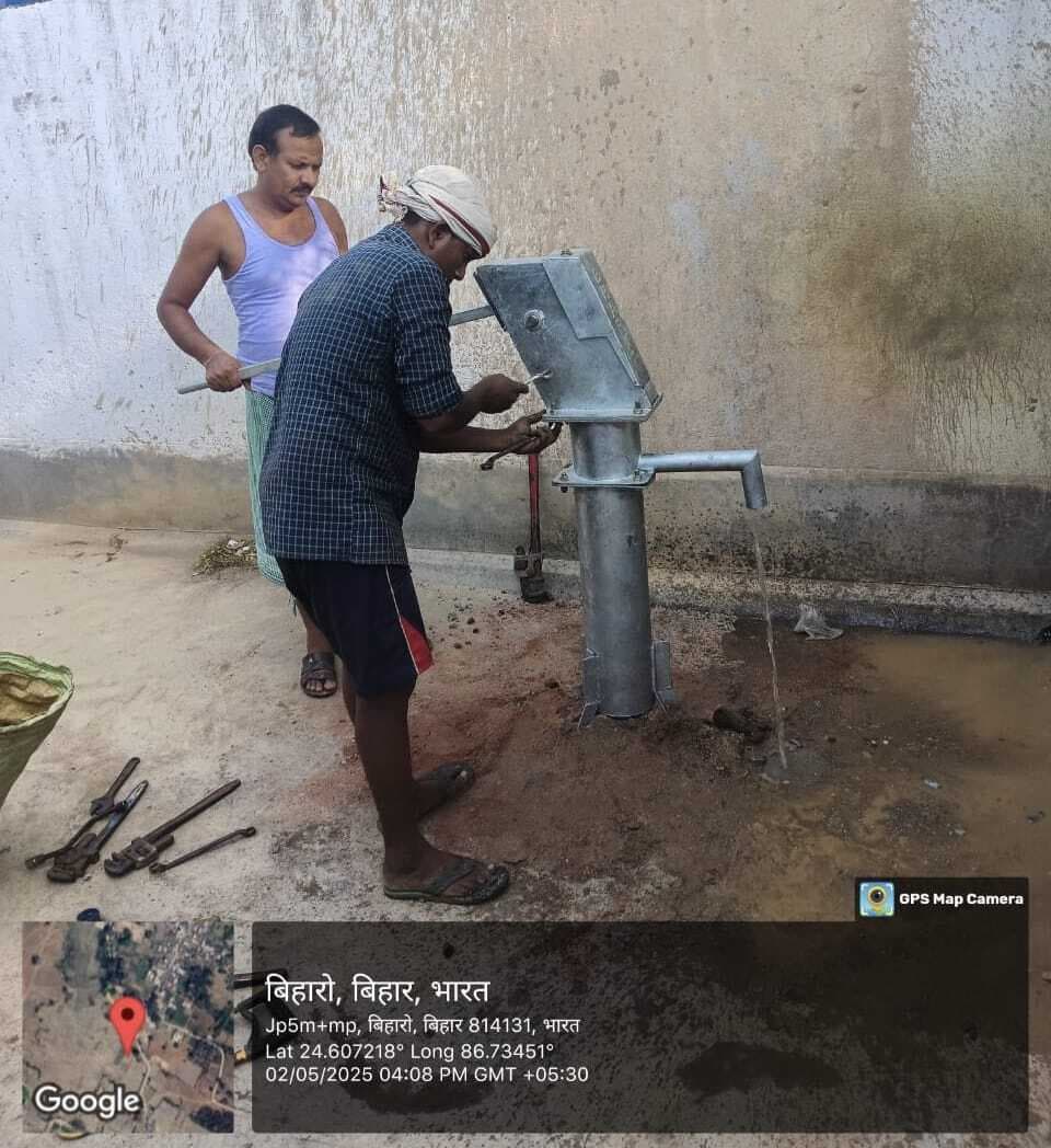 डीएम के निर्देश पर दुरूस्त हो रहे चापाकल