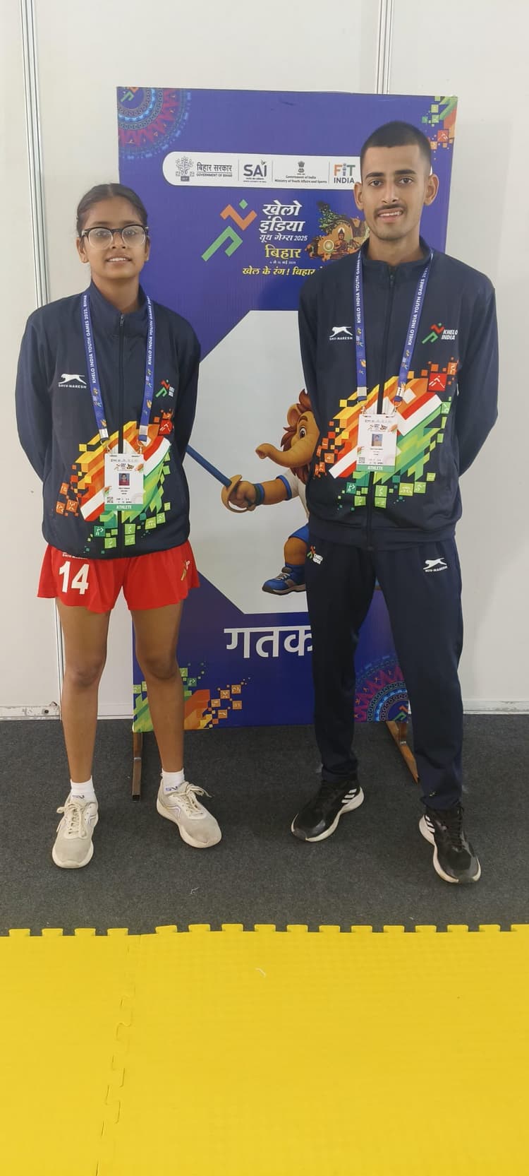 खेलो इंडिया यूथ गेम्स में बिहार का प्रतिनिधित्व करेंगे खो-खो खिलाड़ी प्रत्यूष सिंह और स्वाति