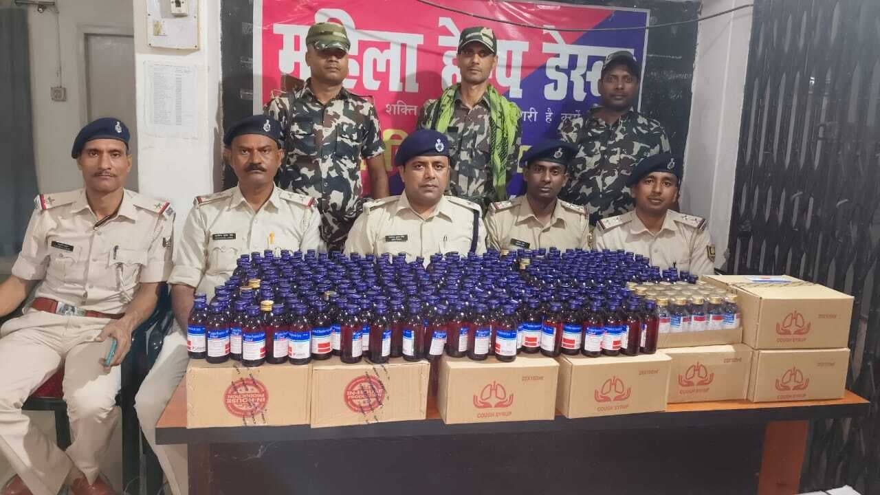 3650 बोतल प्रतिबंधित कफ सिरप बरामद