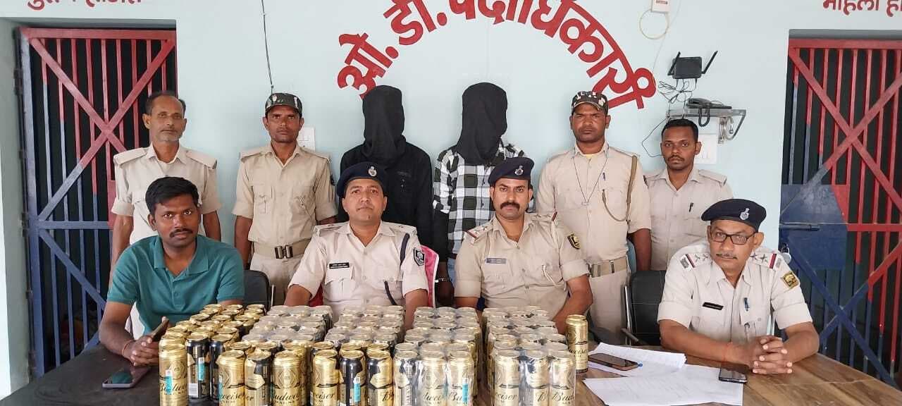 58 लीटर शराब के साथ दो तस्करों को किया गिरफ्तार