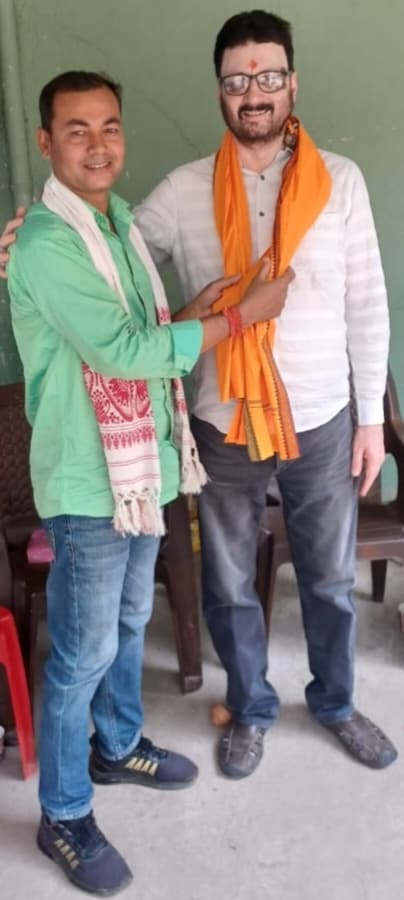 जिलाध्यक्ष बनने पर दुर्गा प्रसाद को भाजपा नेताओं ने दी बधाई