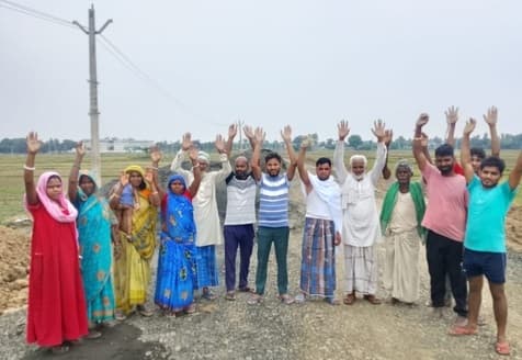 मुआवजा नहीं मिलने पर रैयतों ने जताया विरोध