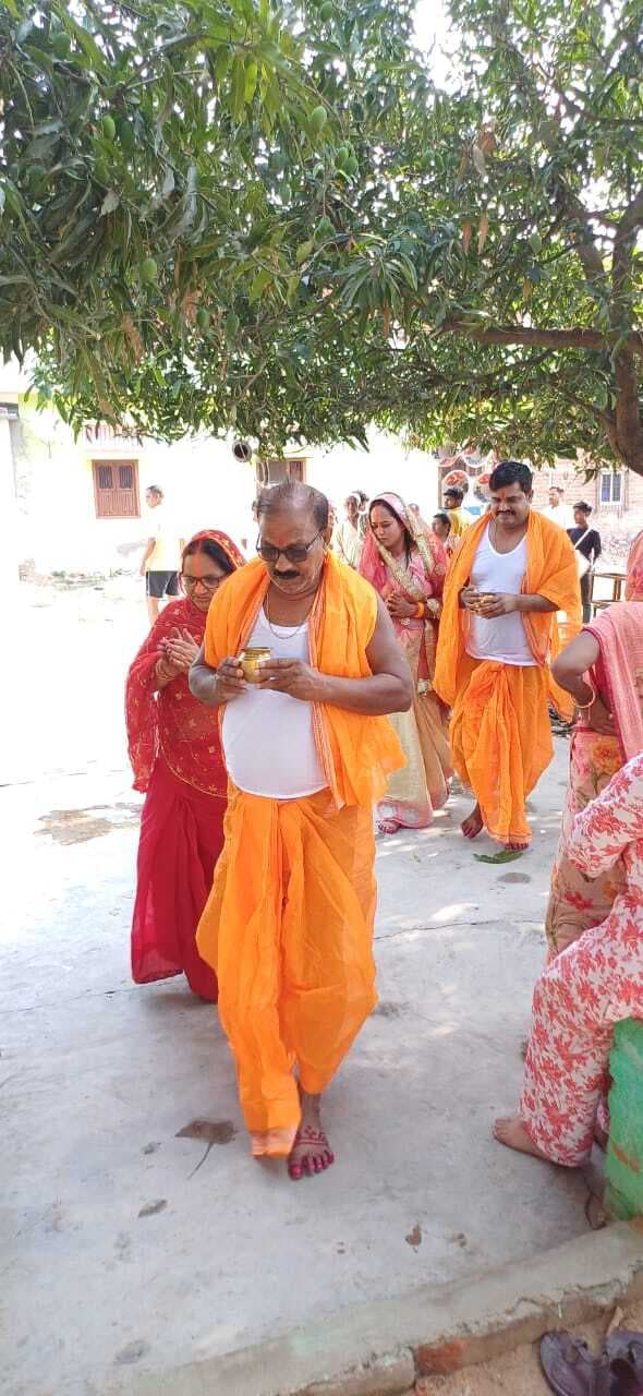 शिव मंदिर स्थापना को लेकर अनुष्ठान प्रारंभ