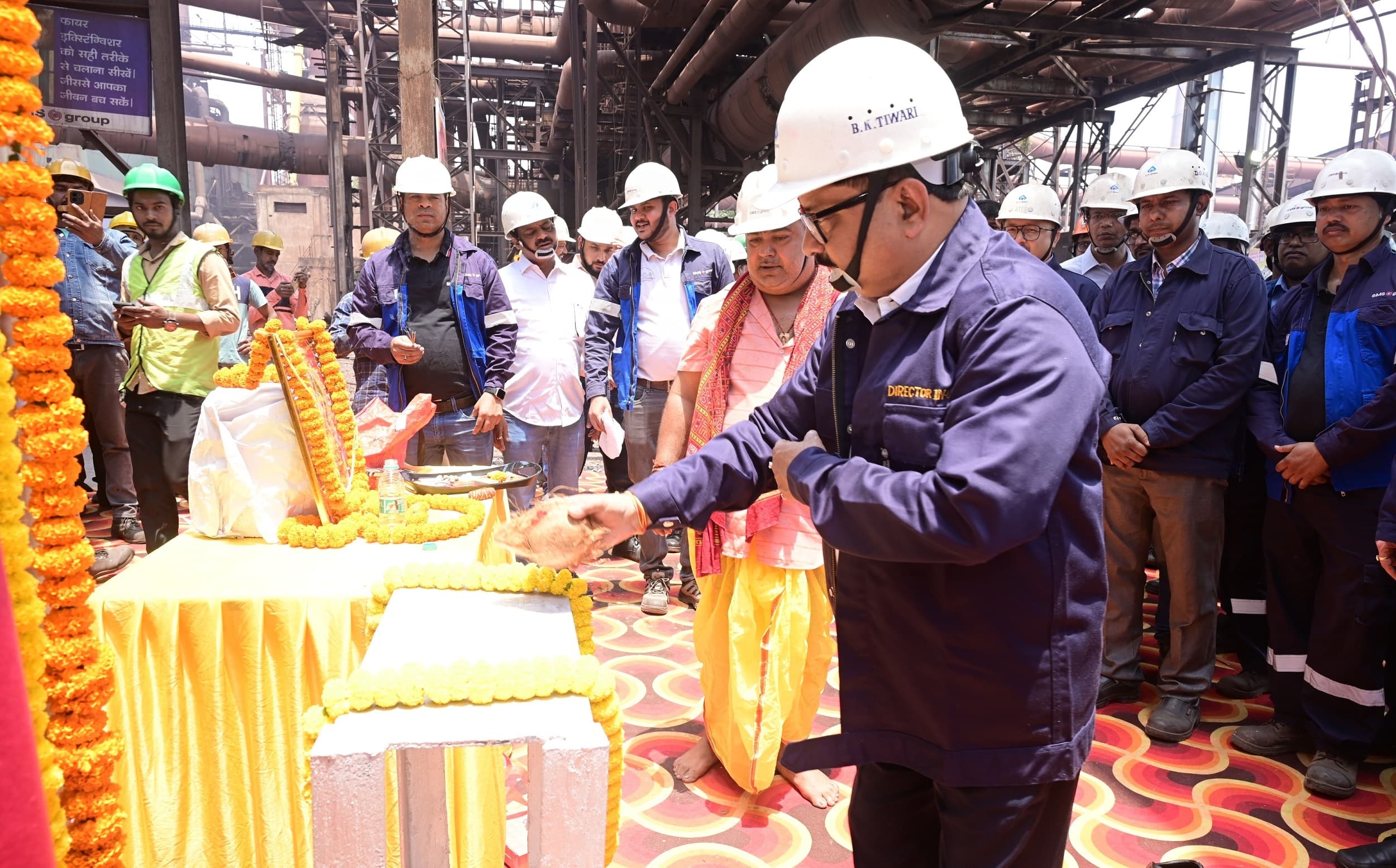 Bokaro News : बीएसएल के ब्लास्ट फर्नेस 02 में स्थापित चौथे स्टोव का सफल संचालन