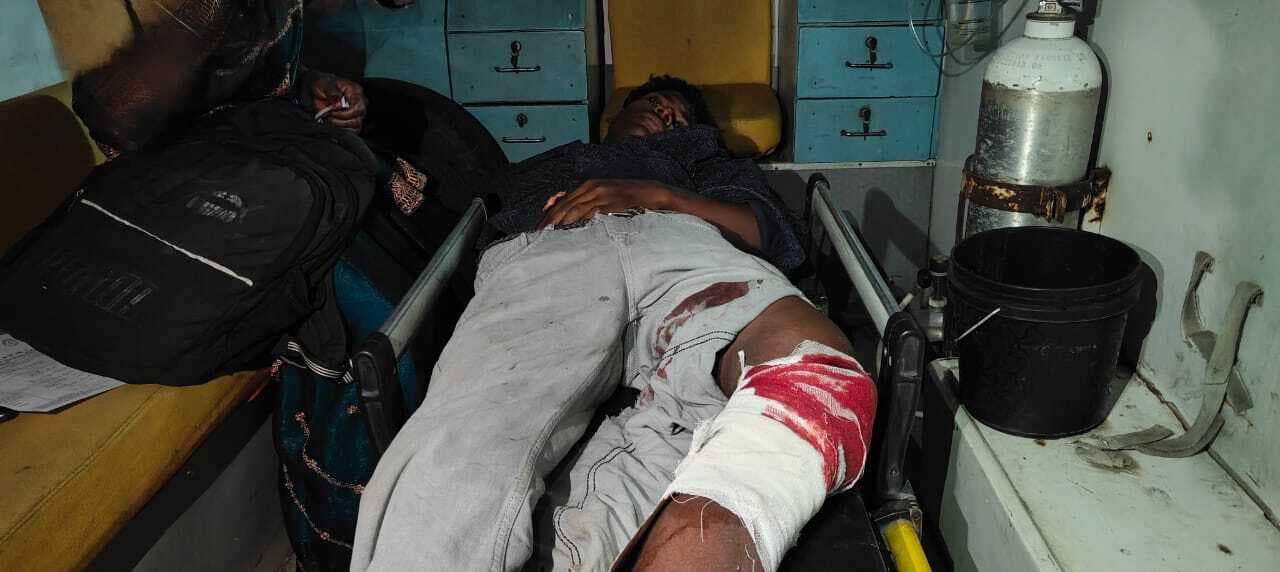 ऑटो ने मारी बाइक सवार को टक्कर, तीन घायल