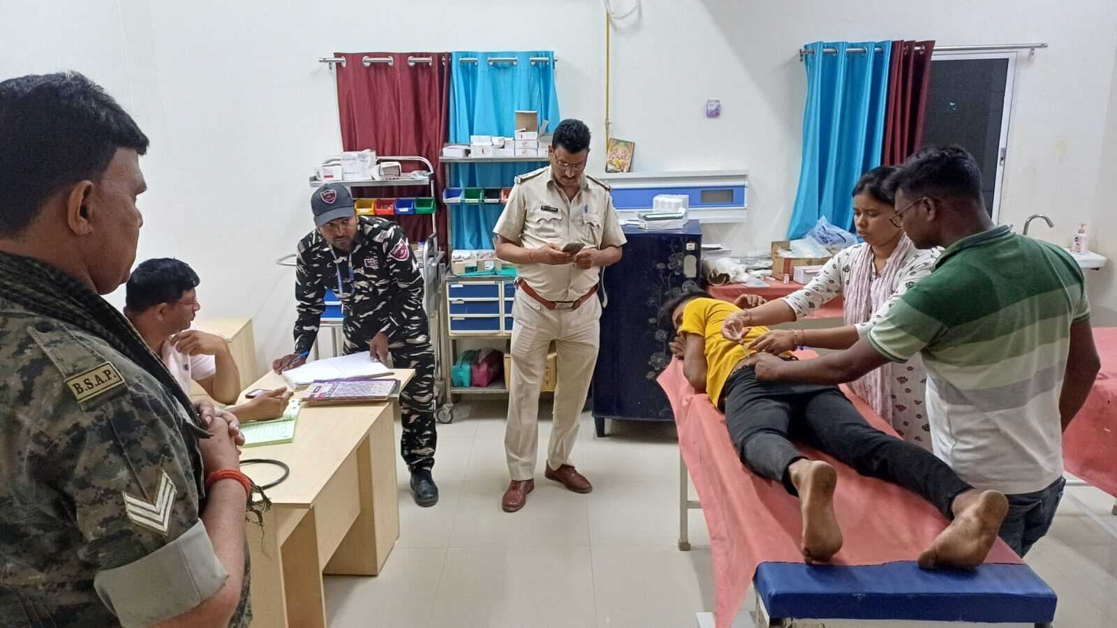 बाइक दुर्घटना में नशे में धुत चालक जख्मी