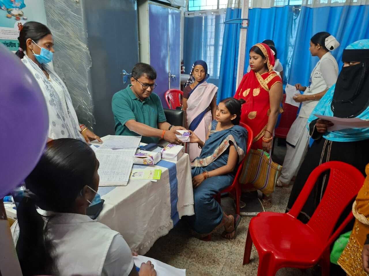 गर्भवती महिलाओं की हुई स्वास्थ्य जांच