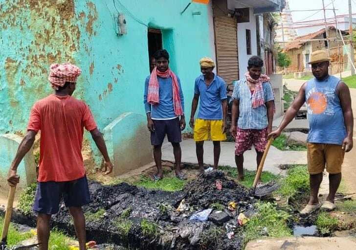 करौं में चलाया गया सफाई अभियान