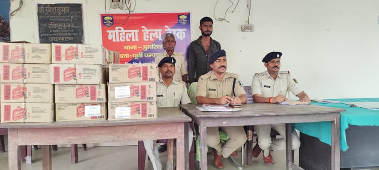 Motihari: मिल्क वैन से 22 पेटी टेट्रा पैक शराब बरामद