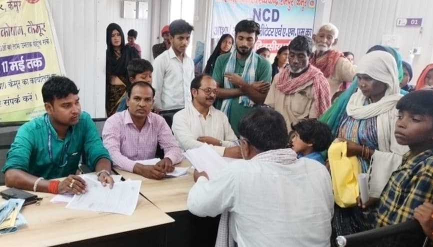 दिव्यांगता शिविर में आये 70 आवेदन, 55 की हुई जांच