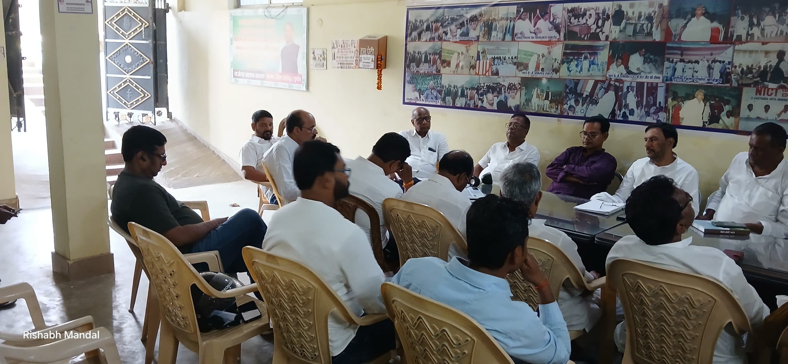 वर्चुअल मीटिंग में जुड़े जदयू के प्रमुख कार्यकर्ता