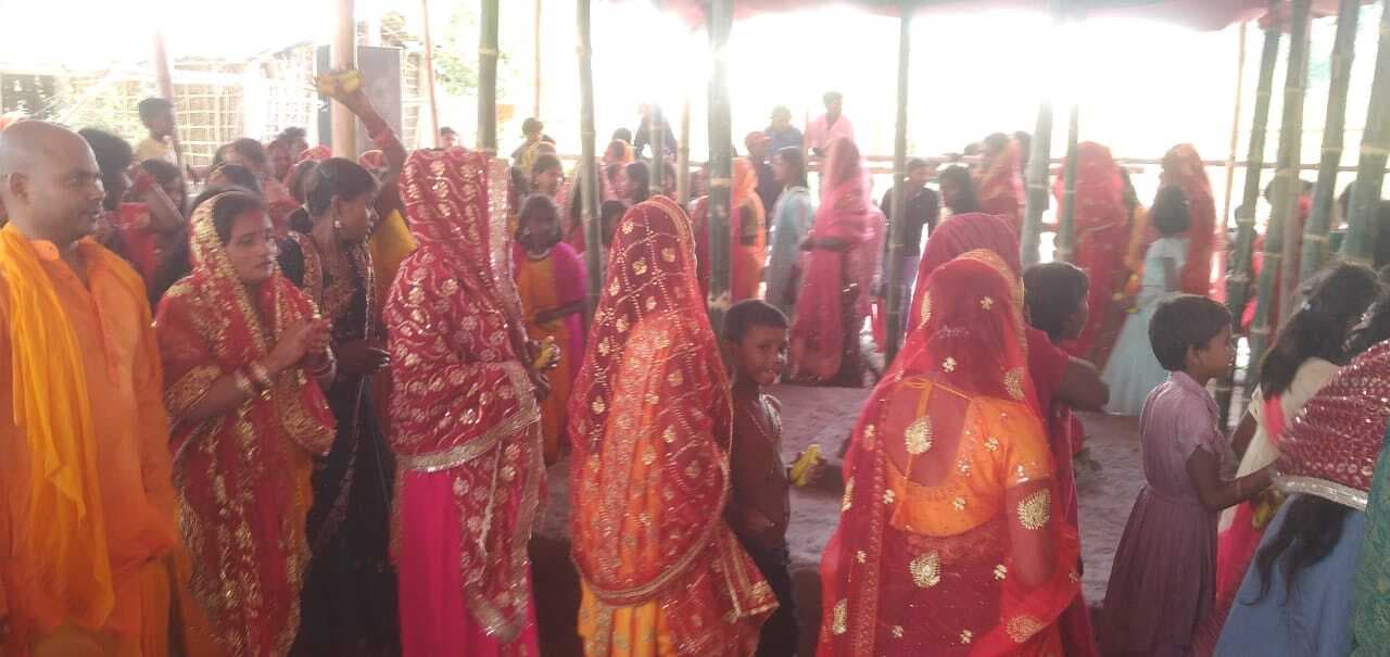 तीन दिवसीय आयोजित रामधुनी महायज्ञ को लेकर श्रद्धा, भक्ति एवं सेवा भावना के बीच हुई पुजा अर्चना