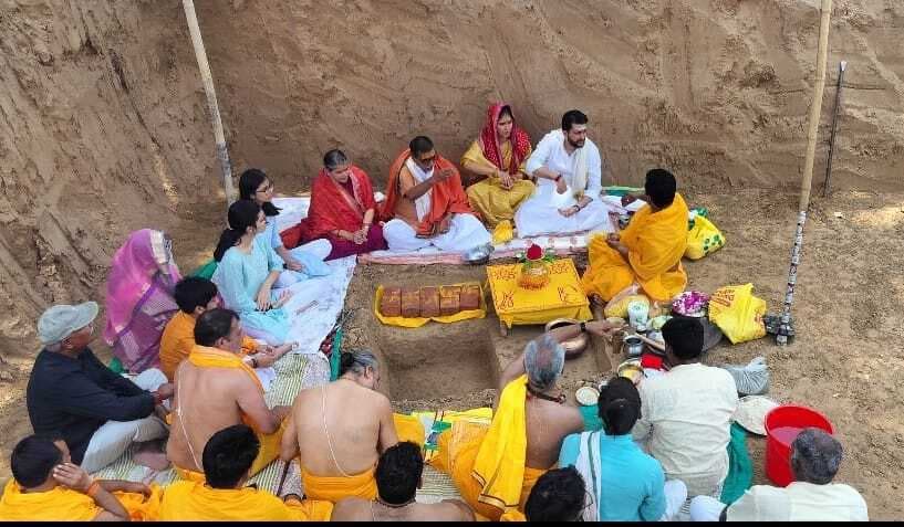 बहियारा में रखी गयी बालाजी तिरुपति मंदिर के निर्माण की आधारशीला