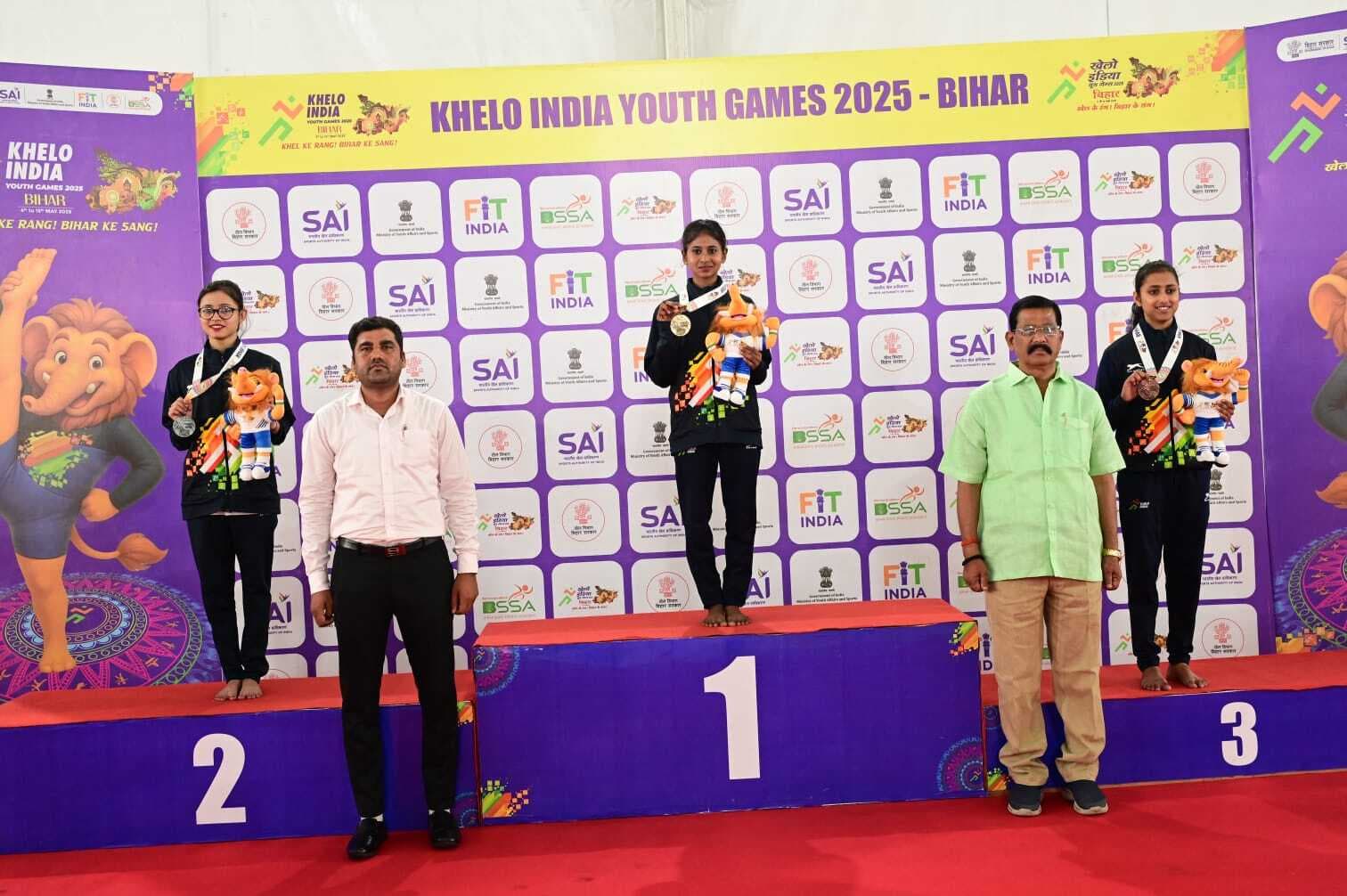 योगासन खेलों के आर्टिस्टिक पेयर में बिहार ने झटका कांस्य