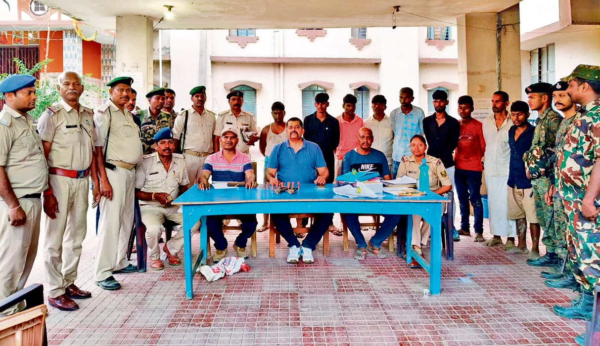 hajipur news. जुड़ावनपुर में भूमि विवाद में गोलीबारी, नौ गिरफ्तार