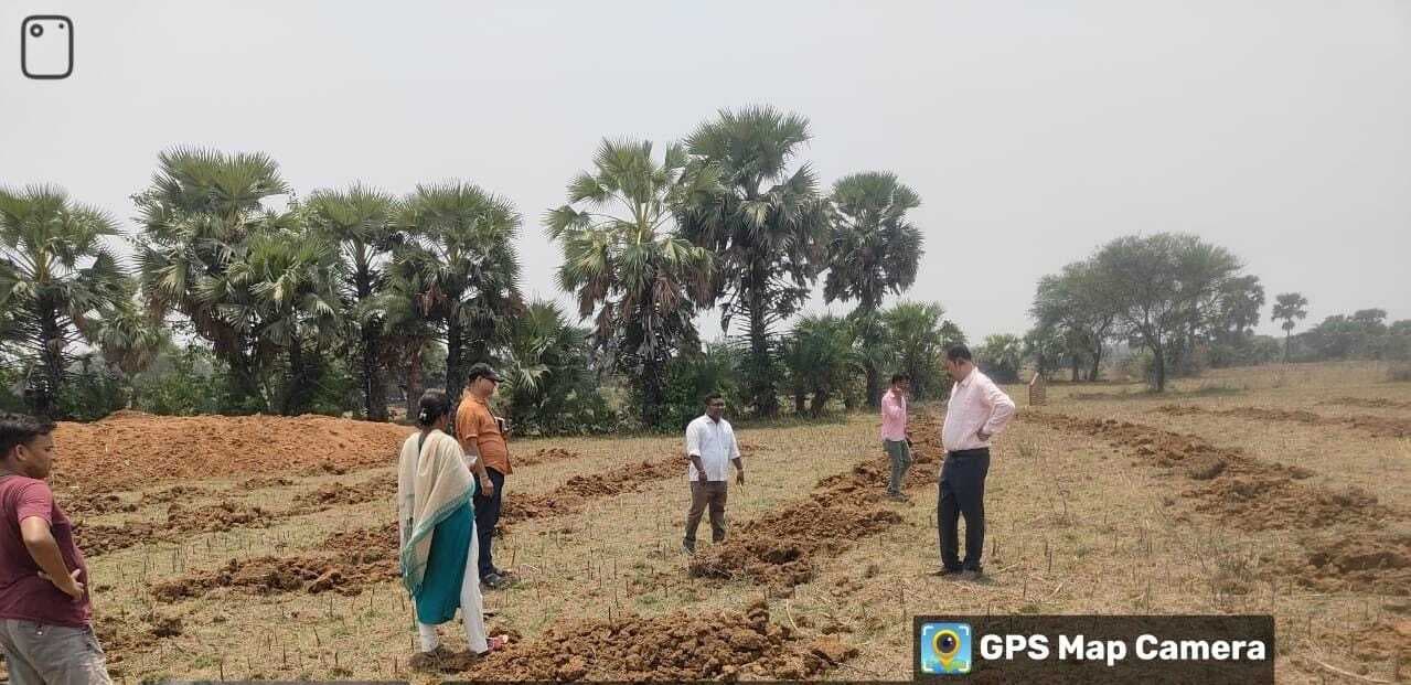 बीडीओ ने बिरसा हरित ग्राम योजना का किया निरीक्षण