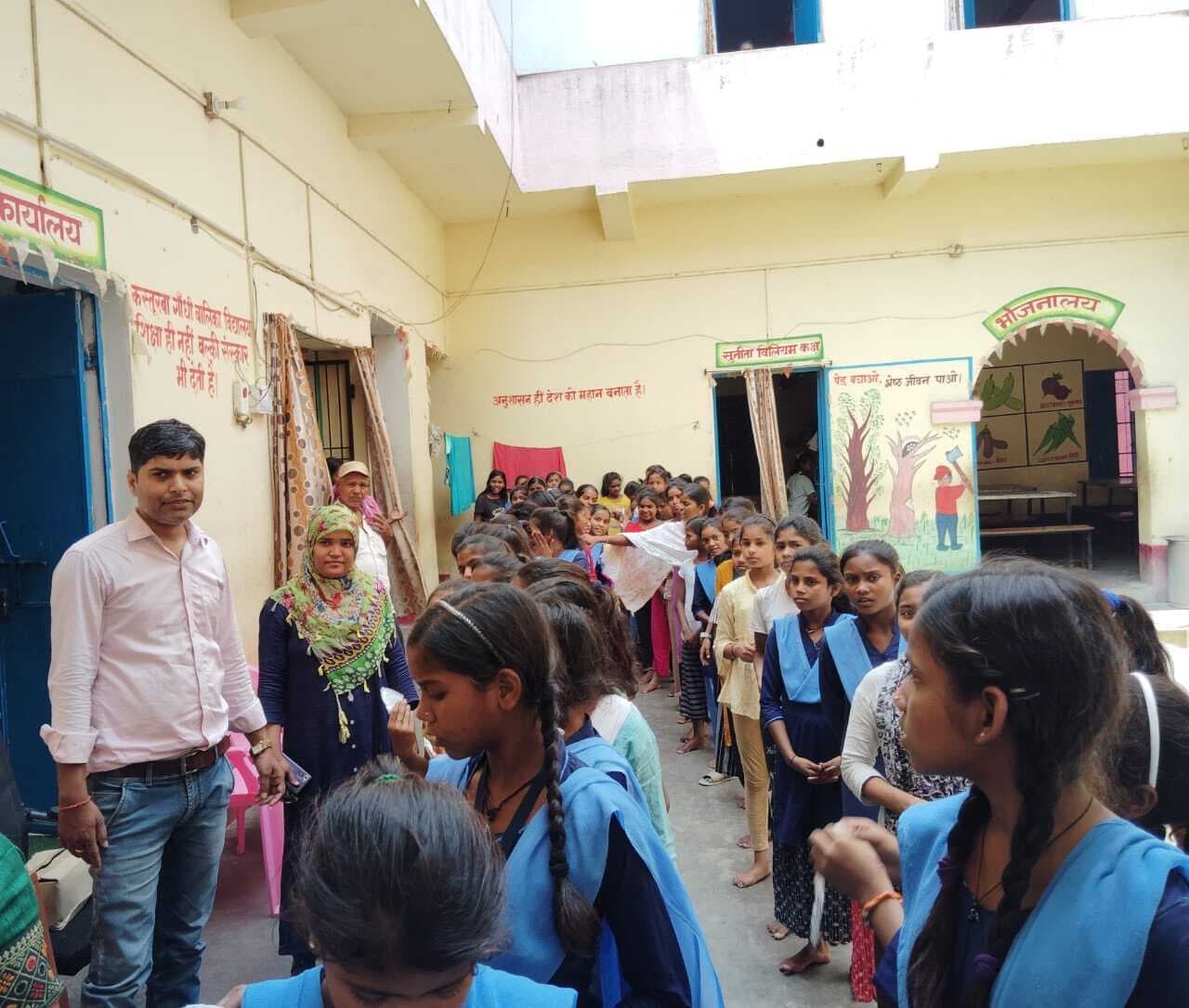 95 बच्चियों के स्वास्थ्य की हुई जांच