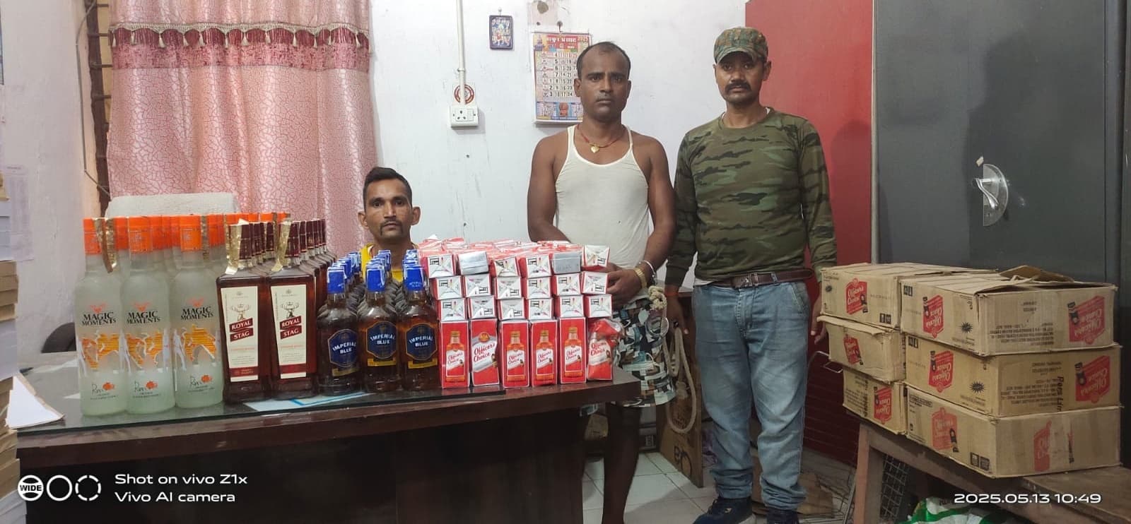 129 लीटर विदेशी शराब बरामद, तस्कर गिरफ्तार