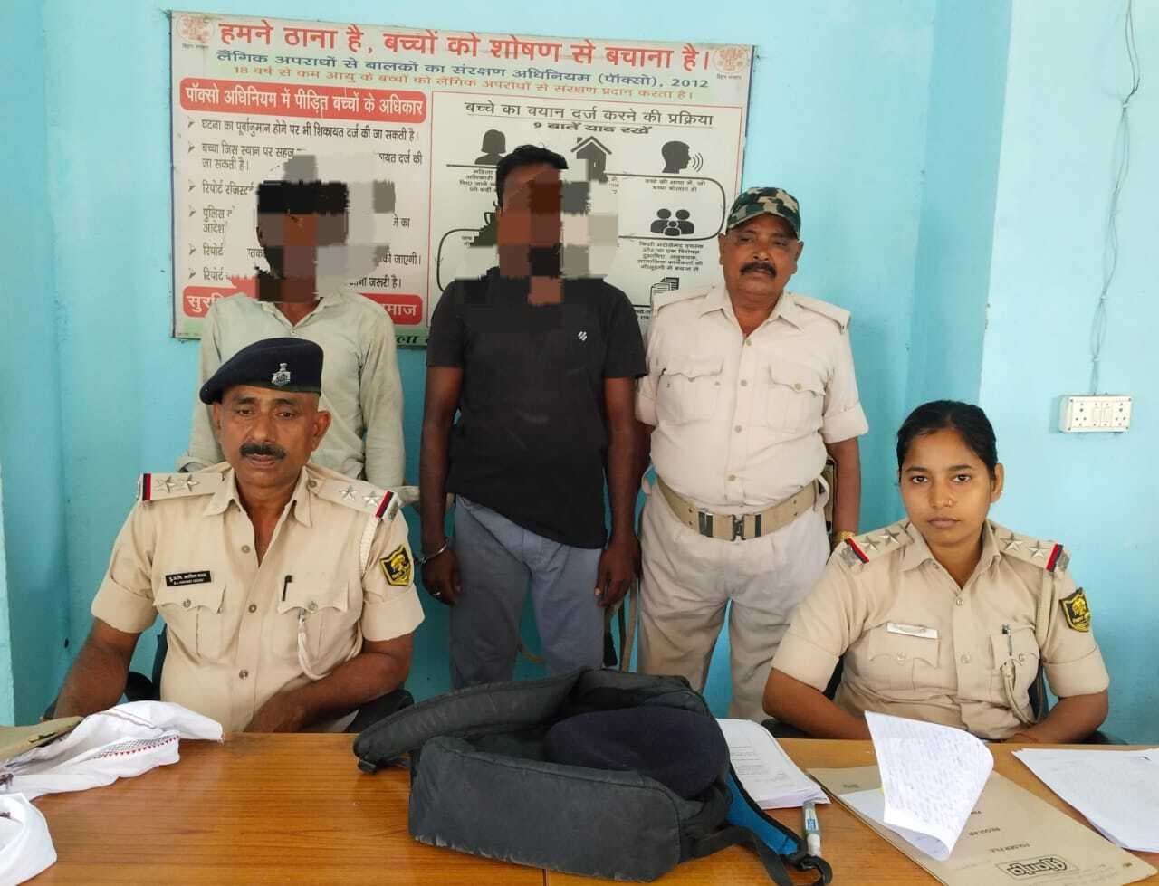 गाली-गलौज कर रंगदारी की मांग के आरोप में दो को भेजा जेल