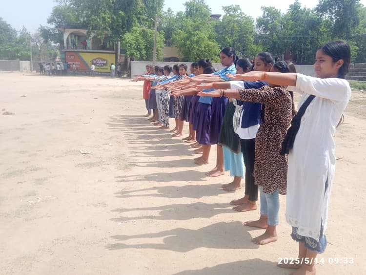 एनसीसी कैडेट्स चयन के लिए 170 बच्चों ने दिया परीक्षा.