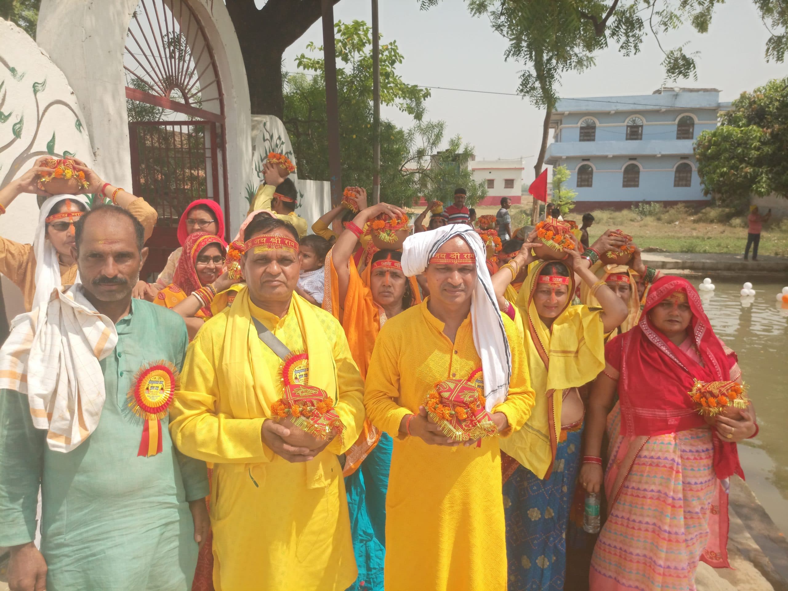 जलभरी के साथ जीरो माइल पर शुरू हुआ लक्ष्मी नारायण महायज्ञ