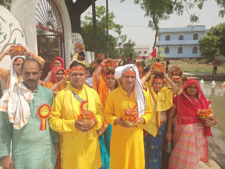 जलभरी के साथ जीरो माइल पर शुरू हुआ लक्ष्मी नारायण महायज्ञ