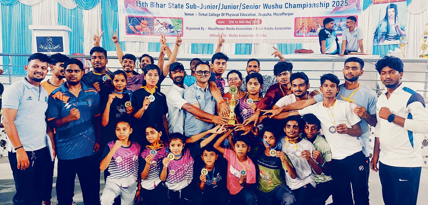 वूशु प्रतियोगिता में नालंदा की टीम ने लहराया परचम