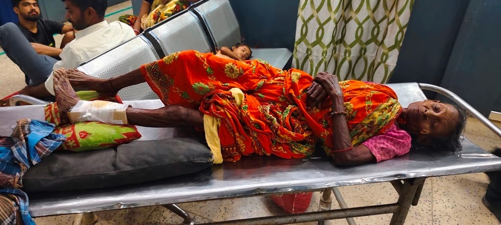 कलयुगी पुत्र ने मां पीटकर किया जख्मी, दूसरा बेटा बना रहा मुकदर्शक