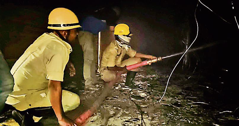 Ranchi News : रोस्पा टावर के स्पा में आग लगी