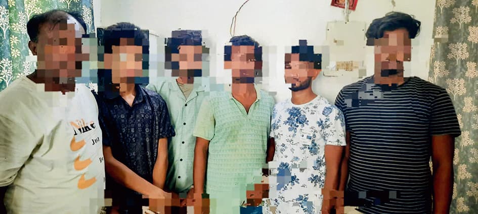 जॉब देने के नाम पर ठगी करने वाले गिरोह के मास्टर माइंड सहित छह साइबर फ्रॉड गिरफ्तार