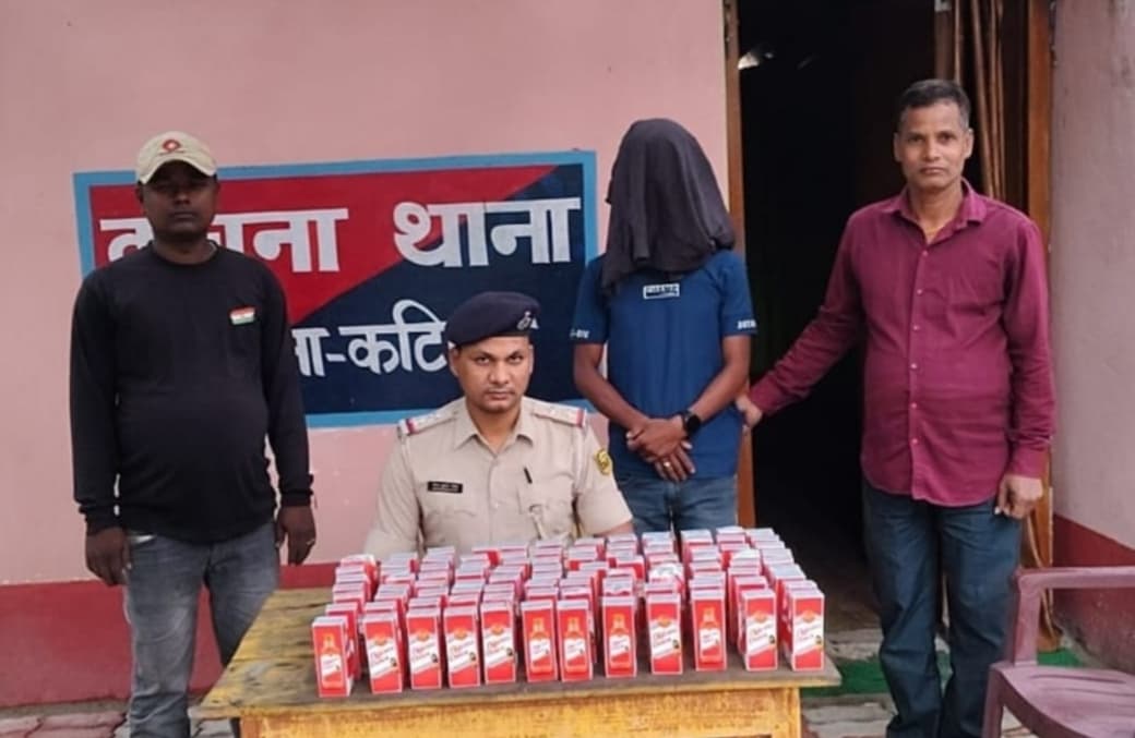 कचना पुलिस ने 108 बोतल शराब संग तस्कर को दबोचा