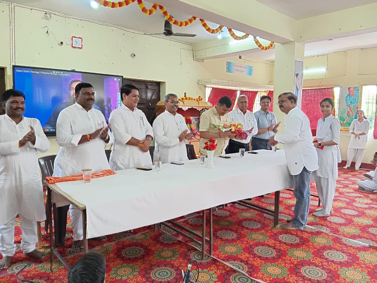 Samastipur News:सरस्वती शिशु मंदिर में मंत्री ने डिजिटल क्लास का किया उद्घाटन