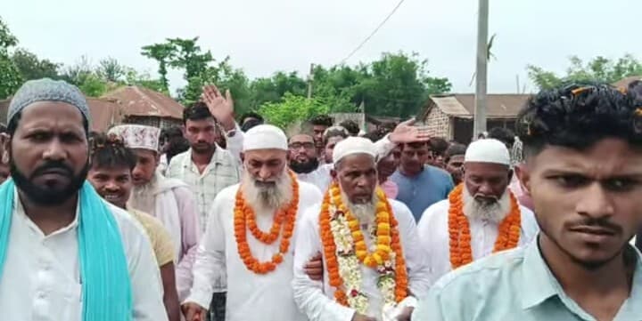 हज के लिए जा रहे लोगों के लिए सम्मान समारोह