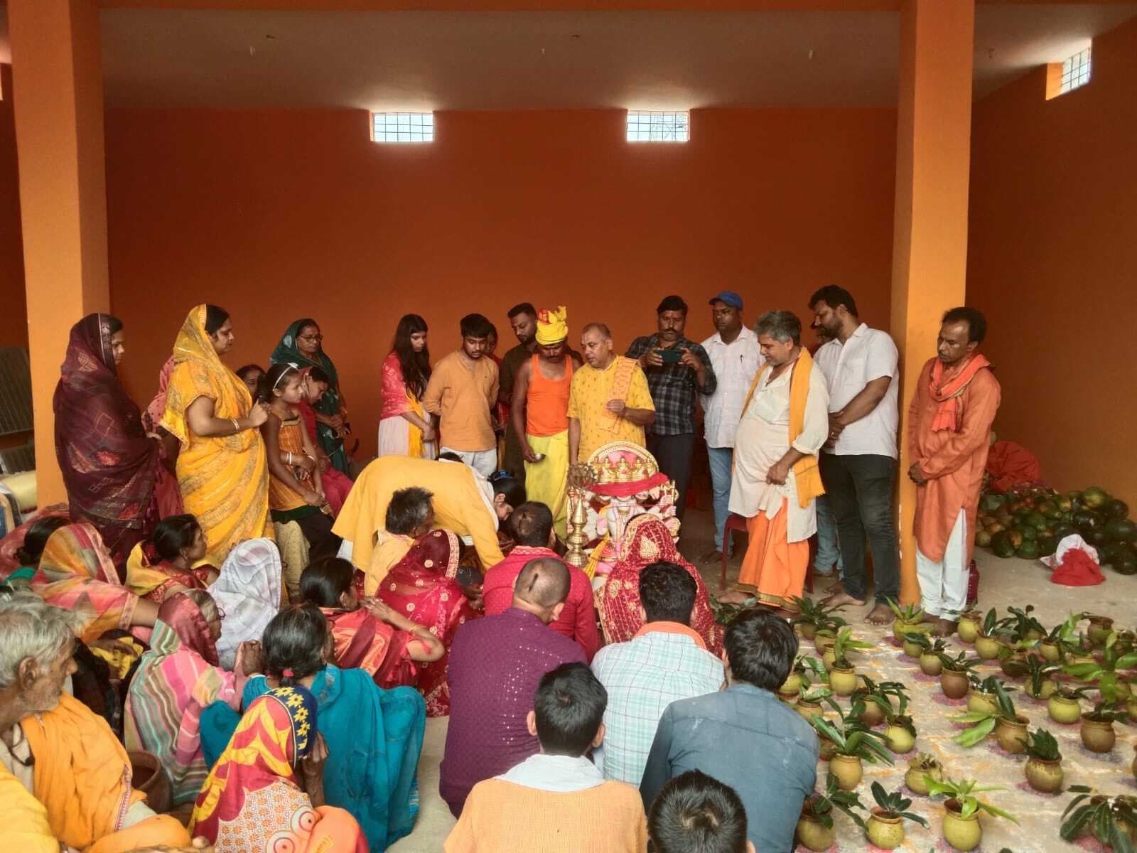 श्री हनुमत प्राण प्रतिष्ठा अनुष्ठान में उमड़े श्रद्धालु