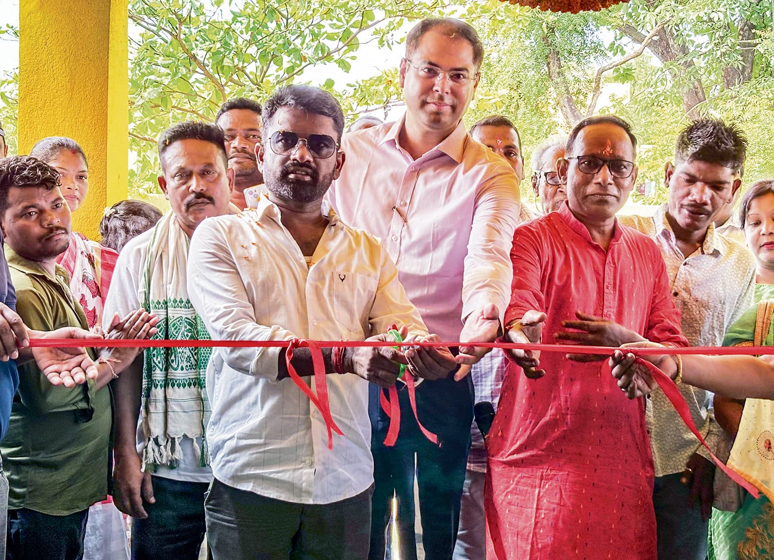 Jamshedpur News : दक्षिण घाघीडीह पंचायत मंडप का हुआ उद्घाटन