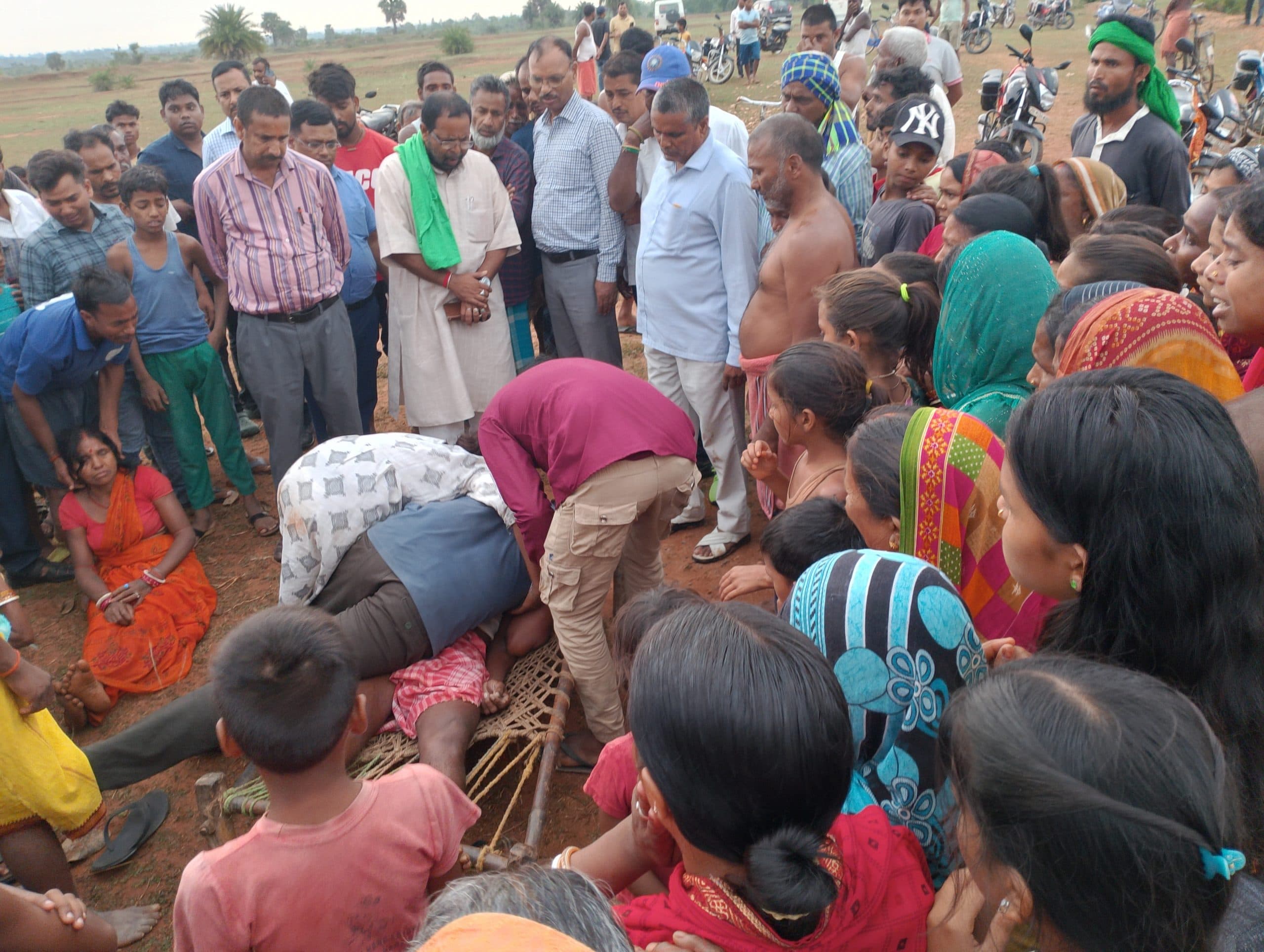 वज्रपात से अधेड़ की मौत