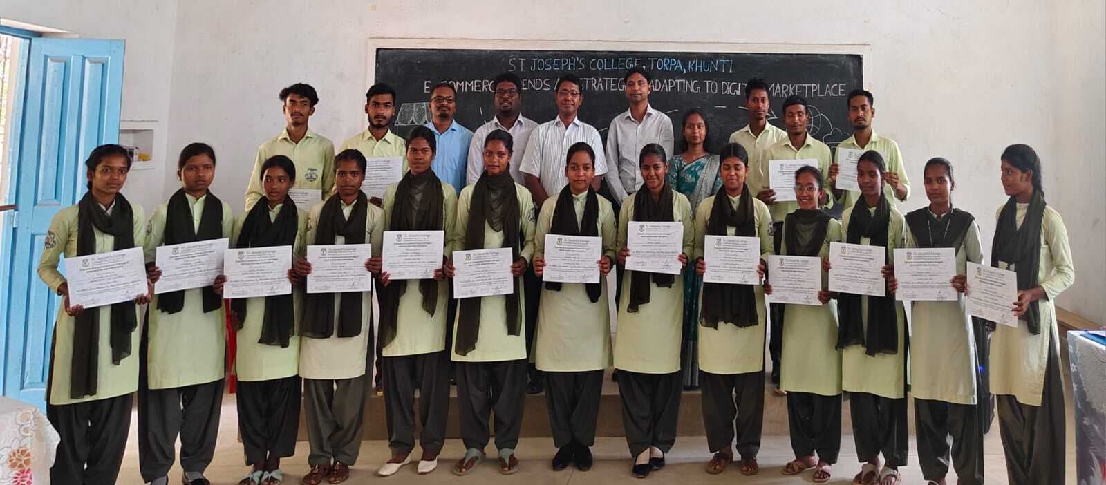 संत जोसेफ कॉलेज में ई-कॉमर्स के प्रति विद्यार्थियों को किया जागरूक