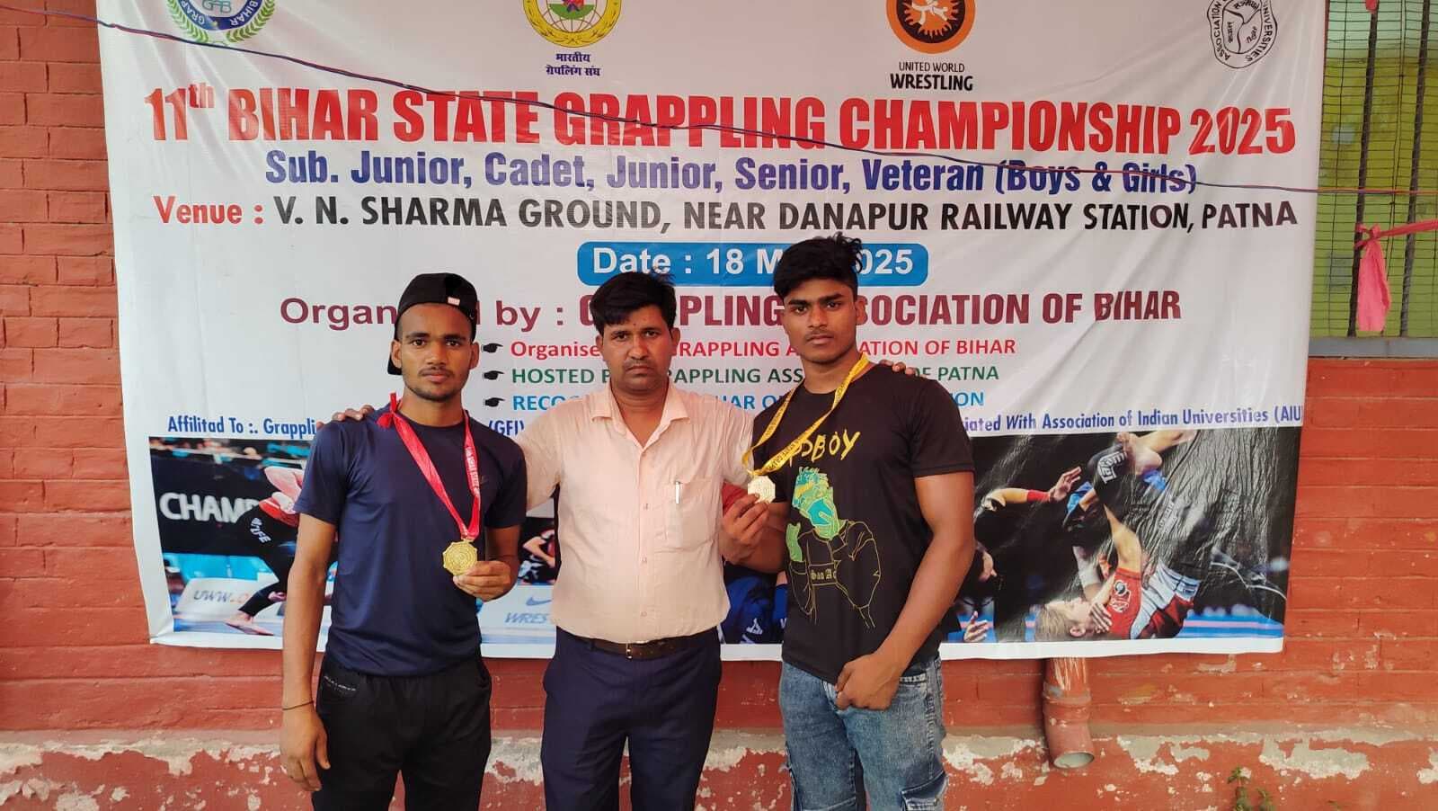 नेशनल खेल के लिए इरशाद व श्याम कुमार का हुआ चयन