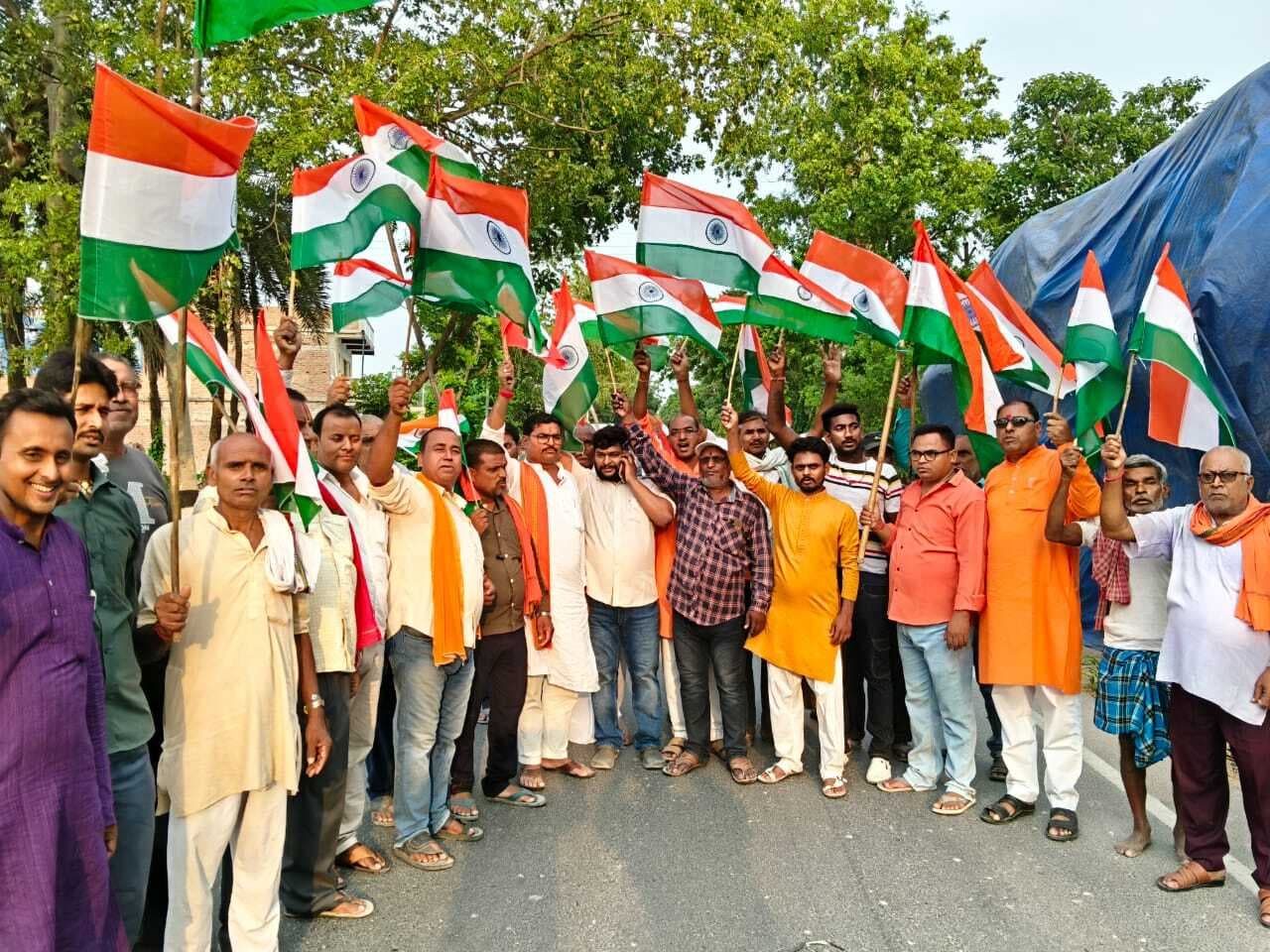 Samastipur News:भाजपा कार्यकर्ताओं ने निकाली तिरंगा यात्रा