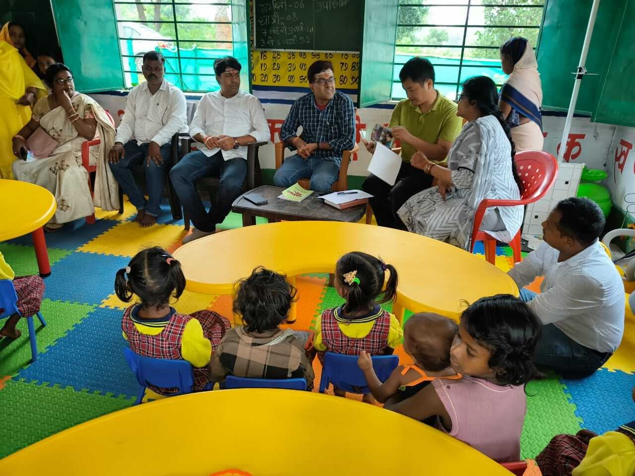 अरुणाचल प्रदेश की पोषण अभियान स्टेट टीम ने आंगनबाड़ी केंद्र का लिया जायजा