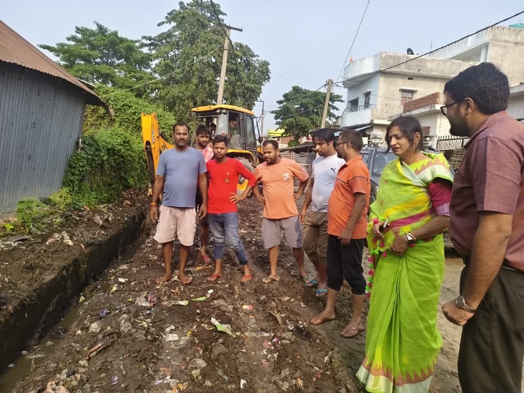 प्रभात इंपैक्ट, आजमनगर मुख्य बाजार को जल जमाव से मिलेगी जल्द राहत, विधायक