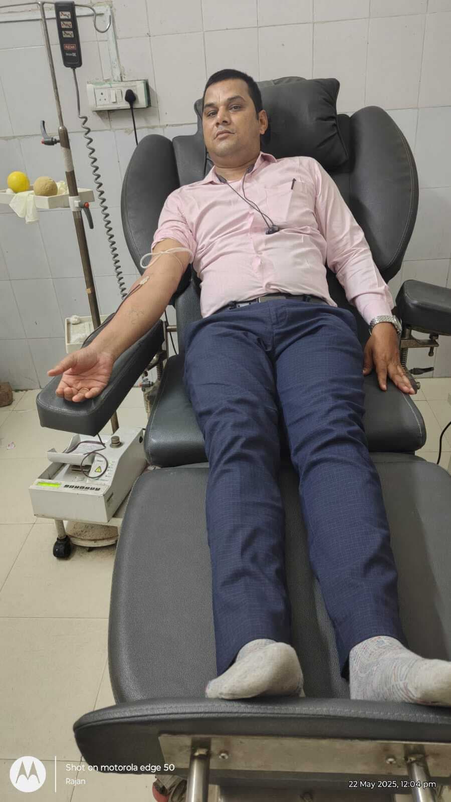 समय पर रक्त मिलते ही दो लोगों को मिली राहत