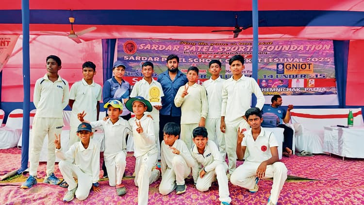 अंडर-12 स्कूली क्रिकेट टूर्नामेंट में सीएबी जूनियर की जीत