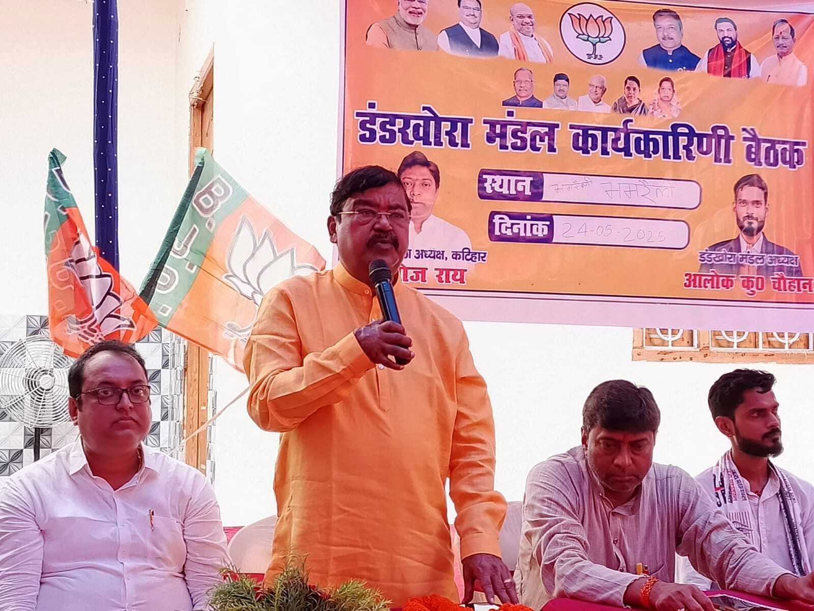 भाजपा कार्यकारिणी समिति की बैठक में एनडीए की जीत जीत का संकल्प