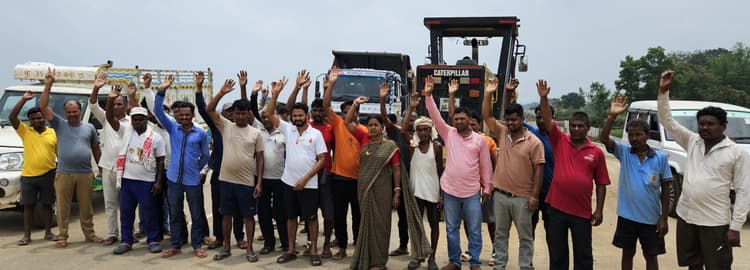 ग्रामीणों ने भारत माला परियोजना का काम रोका