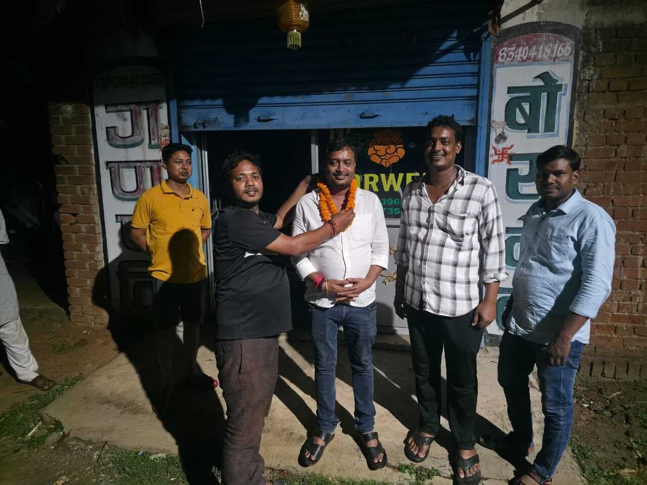 तैलिक साहू सभा के रितेश रंजन का हुआ स्वागत