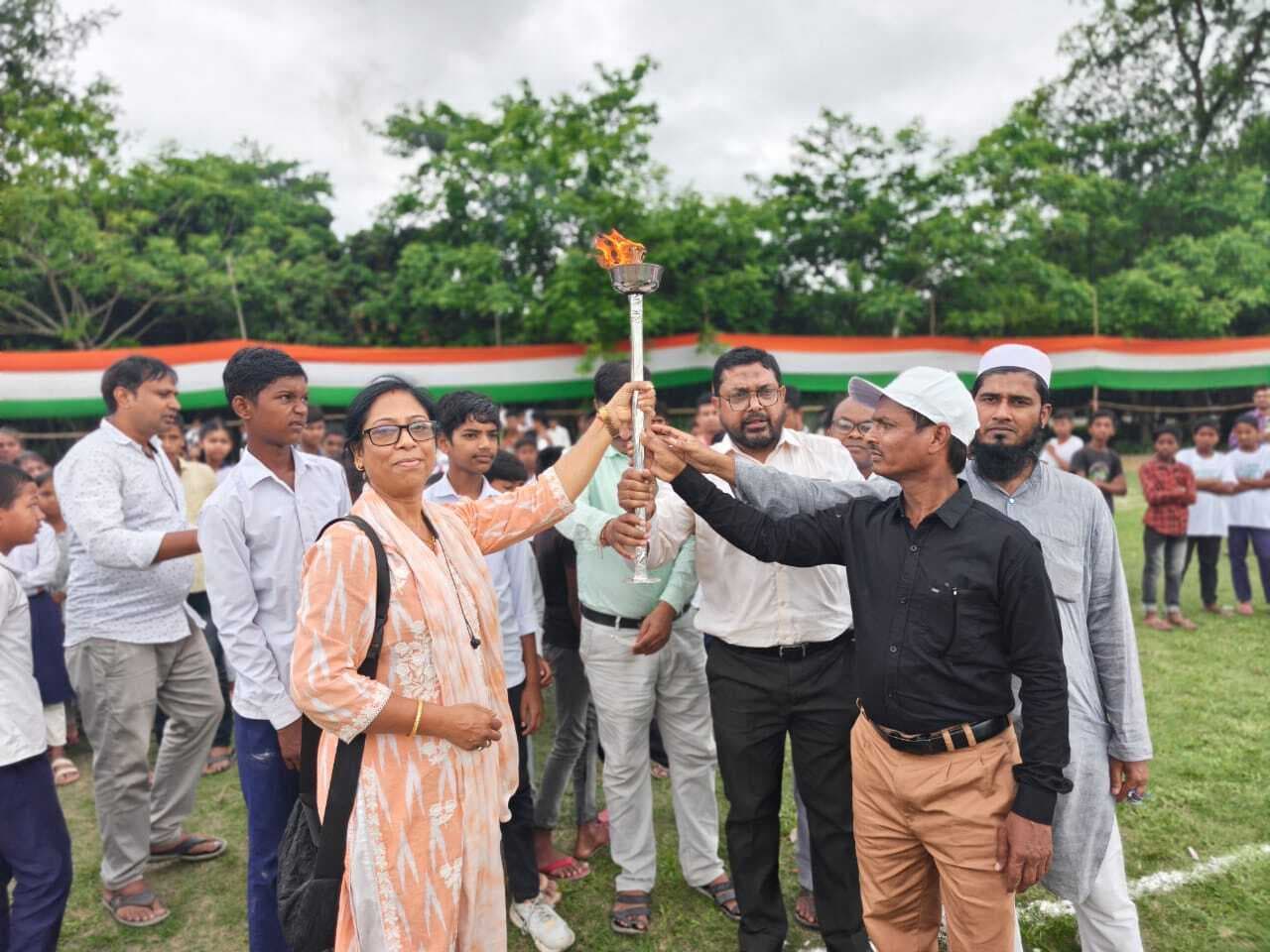 खेलकूद में बच्चों ने दिखायी प्रतिभा