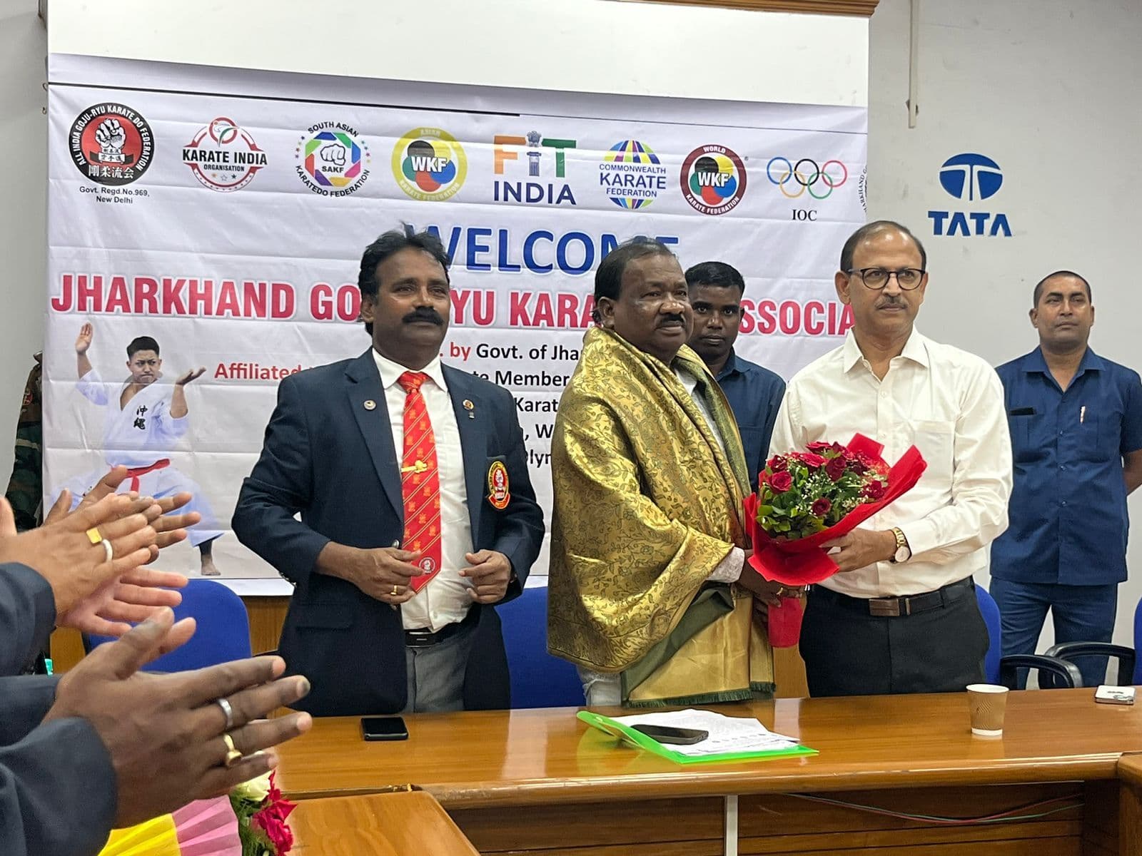 Goju riyu karate association meeting: झारखंड गोजू रियू कराटे एसो की बैठक में रामदास सोरेन हुए शामिल