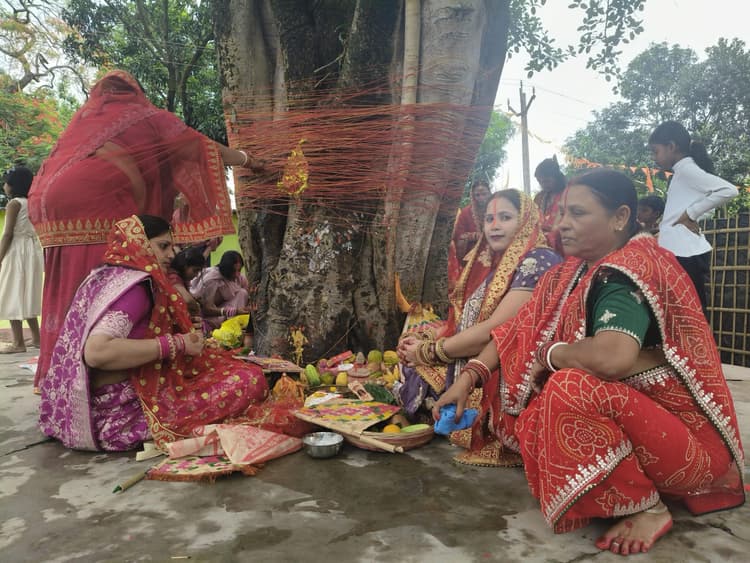 विभिन्न जगहों पर वट सावित्री की रही धूम