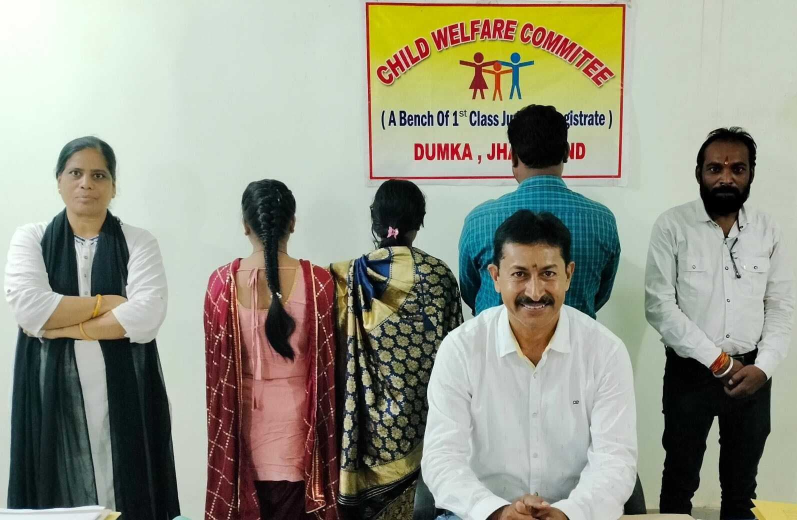 सीडब्ल्यूसी ने दो किशोरियों को पुर्नवासित किया